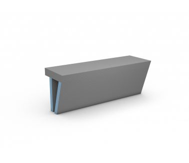 wedi Sanoasa bench 2, angled 1200mm