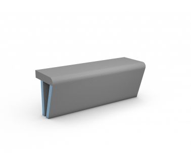 wedi Sanoasa bench 3, rounded 1200mm