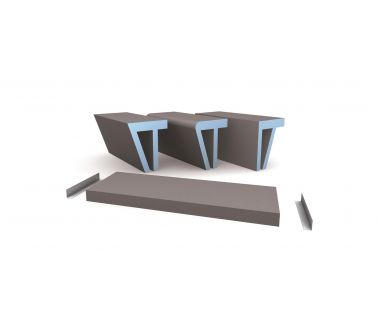 wedi Sanoasa bench 4, floating, 1200x380x80mm