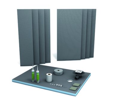 wedi Fundo Primo shower kit 900x900x40mm, centre drain